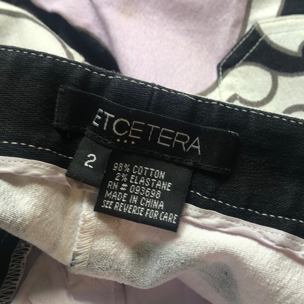 Etcetera Patterned Cropped Jeans - image 3